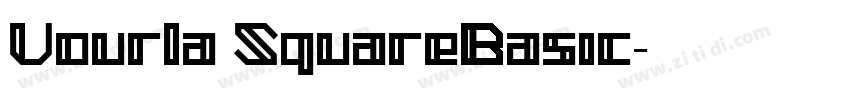 Vourla SquareBasic字体转换